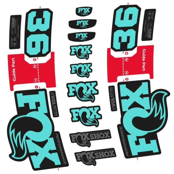 FOX 36 Performance Pegatinas en vinilo adhesivo Horquilla (22)