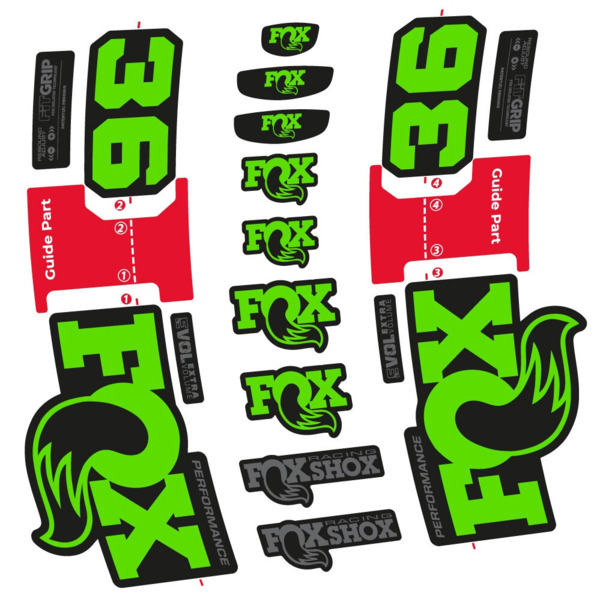 FOX 36 Performance Pegatinas en vinilo adhesivo Horquilla (24)