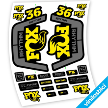 Fox 36 Rhythm Pegatinas en vinilo adhesivo Horquilla
