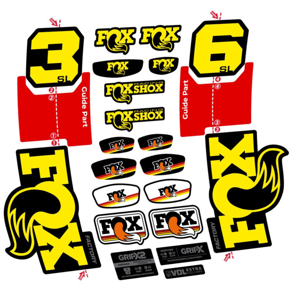 FOX 36 SL Factory Pegatinas en vinilo adhesivo Horquilla (3)