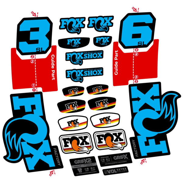 FOX 36 SL Factory Pegatinas en vinilo adhesivo Horquilla (4)