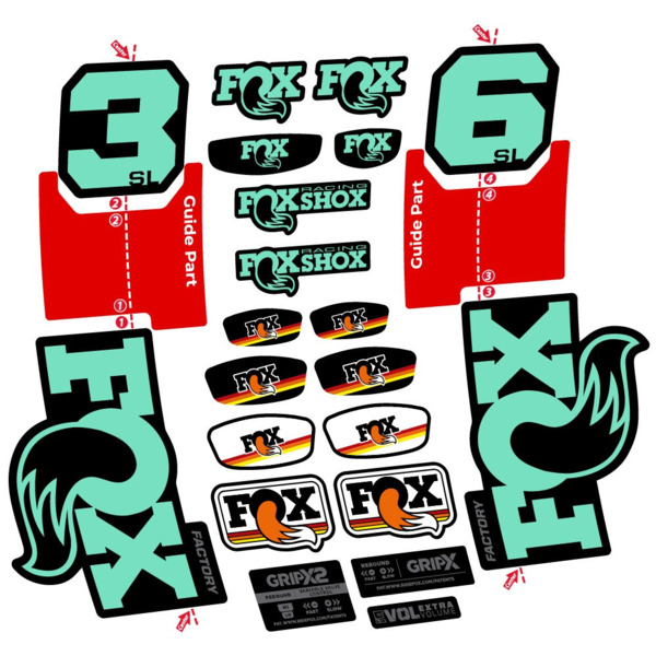 FOX 36 SL Factory Pegatinas en vinilo adhesivo Horquilla (9)