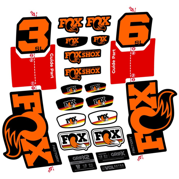 FOX 36 SL Factory Pegatinas en vinilo adhesivo Horquilla (11)