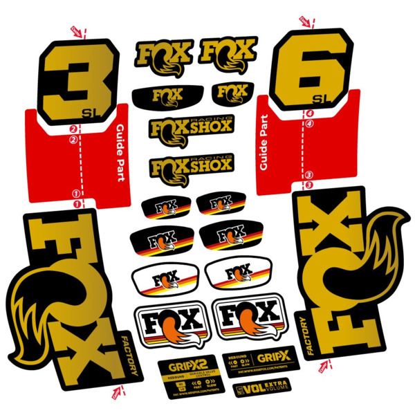 FOX 36 SL Factory Pegatinas en vinilo adhesivo Horquilla (13)
