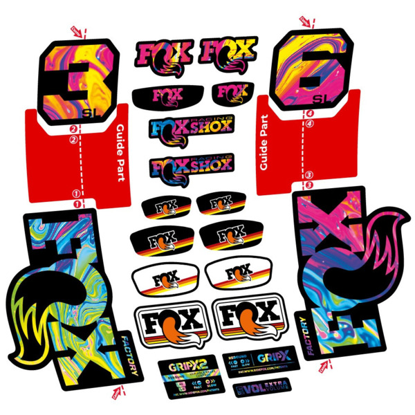 FOX 36 SL Factory Pegatinas en vinilo adhesivo Horquilla (17)