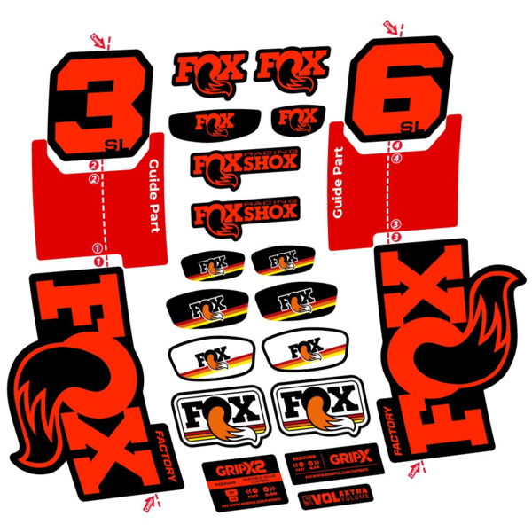 FOX 36 SL Factory Pegatinas en vinilo adhesivo Horquilla (18)