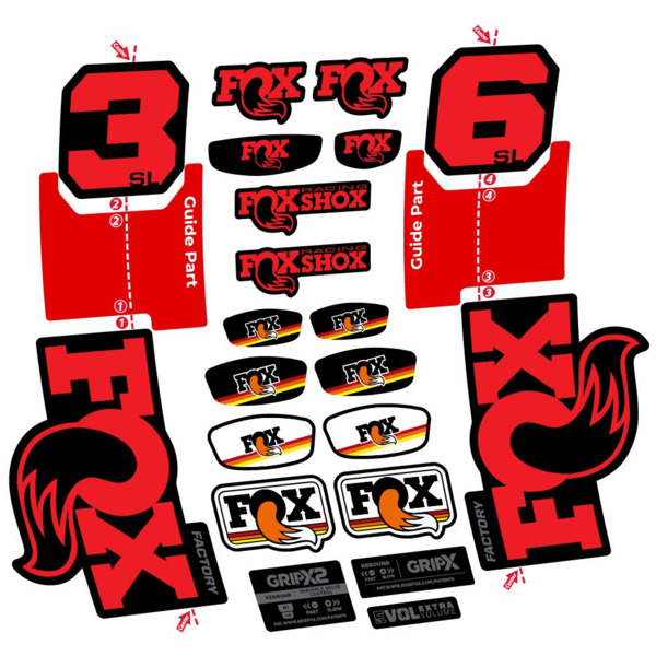 FOX 36 SL Factory Pegatinas en vinilo adhesivo Horquilla (19)