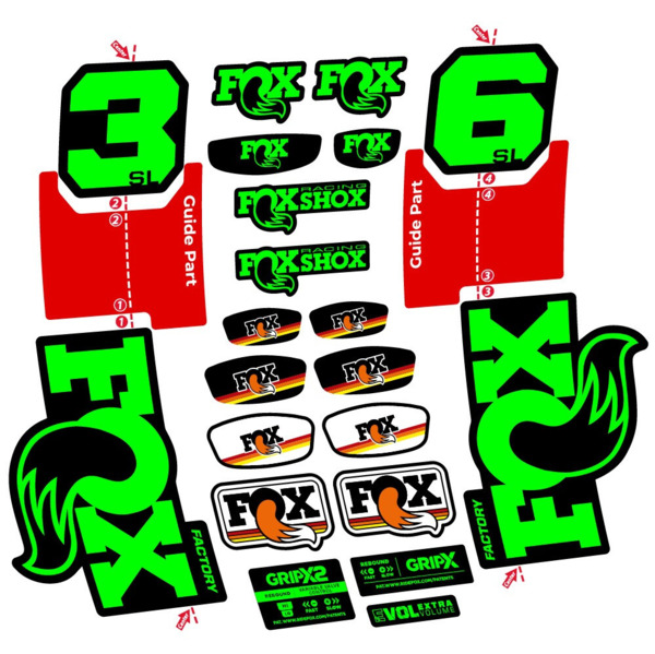 FOX 36 SL Factory Pegatinas en vinilo adhesivo Horquilla (23)