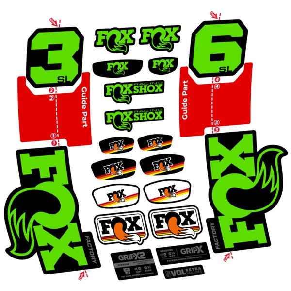 FOX 36 SL Factory Pegatinas en vinilo adhesivo Horquilla (24)