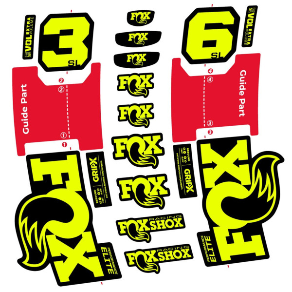 FOX 36 SL Performance Elite Pegatinas en vinilo adhesivo Horquilla (2)