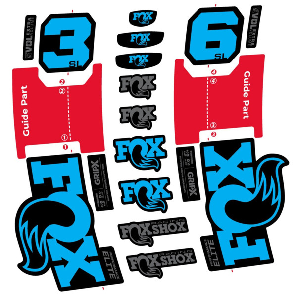 FOX 36 SL Performance Elite Pegatinas en vinilo adhesivo Horquilla (4)
