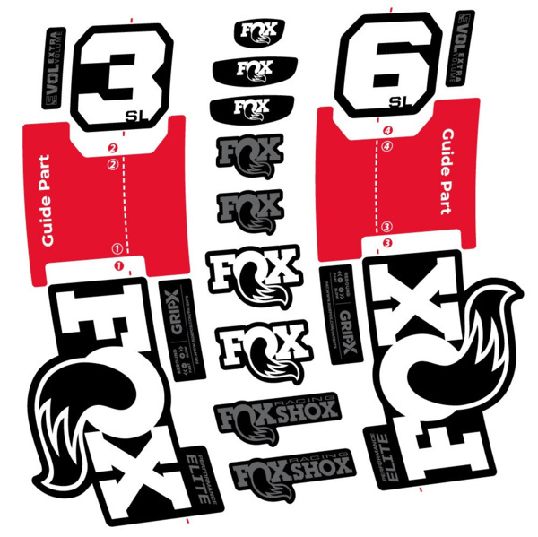FOX 36 SL Performance Elite Pegatinas en vinilo adhesivo Horquilla (6)
