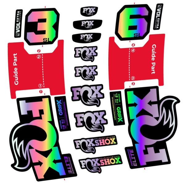 FOX 36 SL Performance Elite Pegatinas en vinilo adhesivo Horquilla (8)
