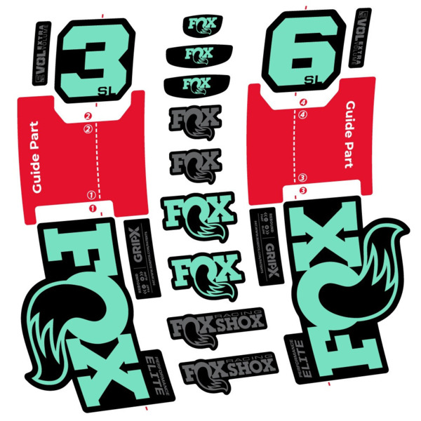 FOX 36 SL Performance Elite Pegatinas en vinilo adhesivo Horquilla (9)