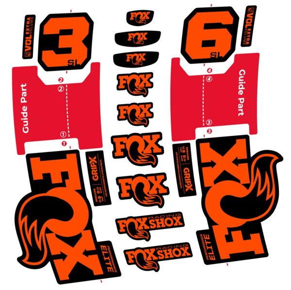 FOX 36 SL Performance Elite Pegatinas en vinilo adhesivo Horquilla (10)