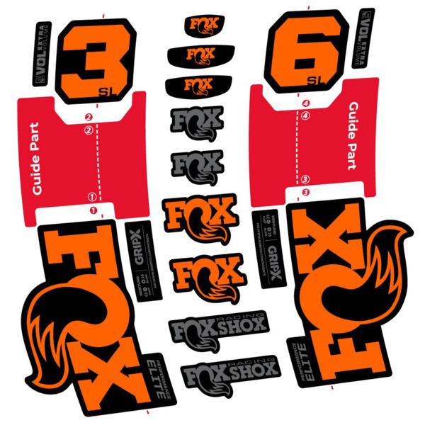 FOX 36 SL Performance Elite Pegatinas en vinilo adhesivo Horquilla (11)