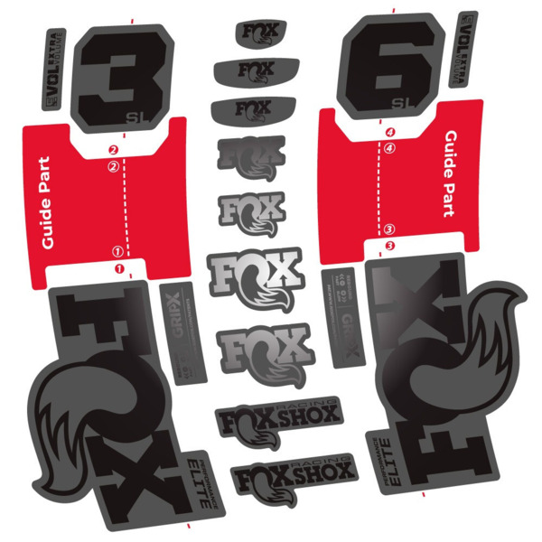 FOX 36 SL Performance Elite Pegatinas en vinilo adhesivo Horquilla (12)