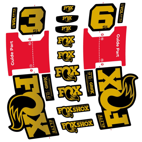 FOX 36 SL Performance Elite Pegatinas en vinilo adhesivo Horquilla (13)