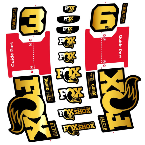 FOX 36 SL Performance Elite Pegatinas en vinilo adhesivo Horquilla (14)