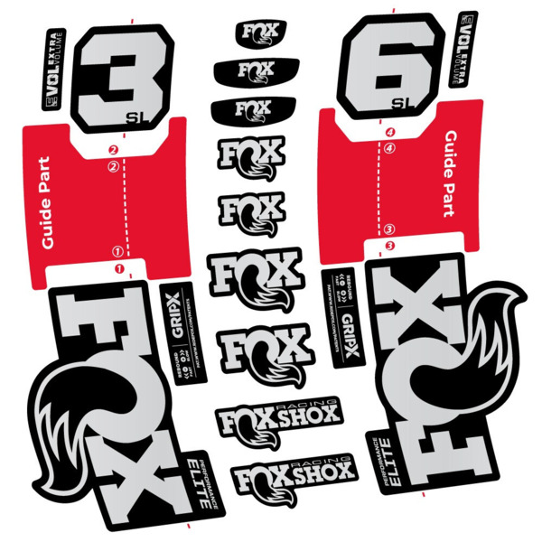 FOX 36 SL Performance Elite Pegatinas en vinilo adhesivo Horquilla (15)