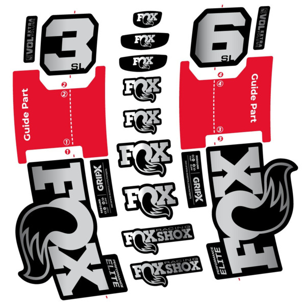 FOX 36 SL Performance Elite Pegatinas en vinilo adhesivo Horquilla (16)