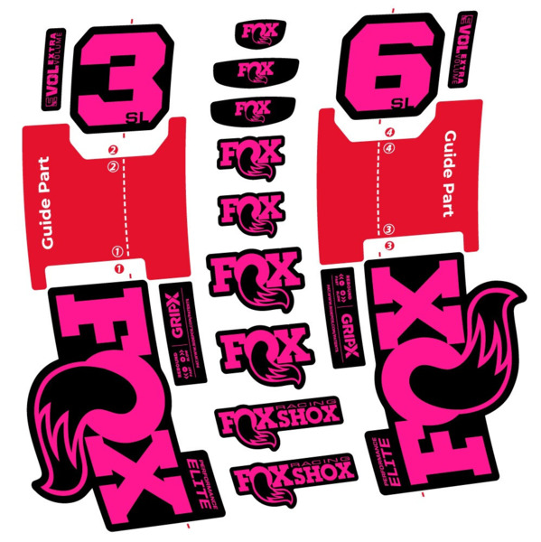 FOX 36 SL Performance Elite Pegatinas en vinilo adhesivo Horquilla (20)