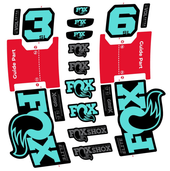 FOX 36 SL Performance Elite Pegatinas en vinilo adhesivo Horquilla (22)