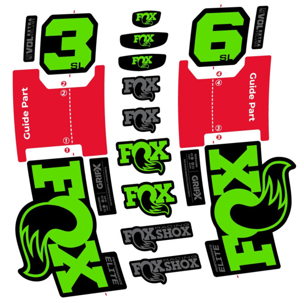 FOX 36 SL Performance Elite Pegatinas en vinilo adhesivo Horquilla (24)