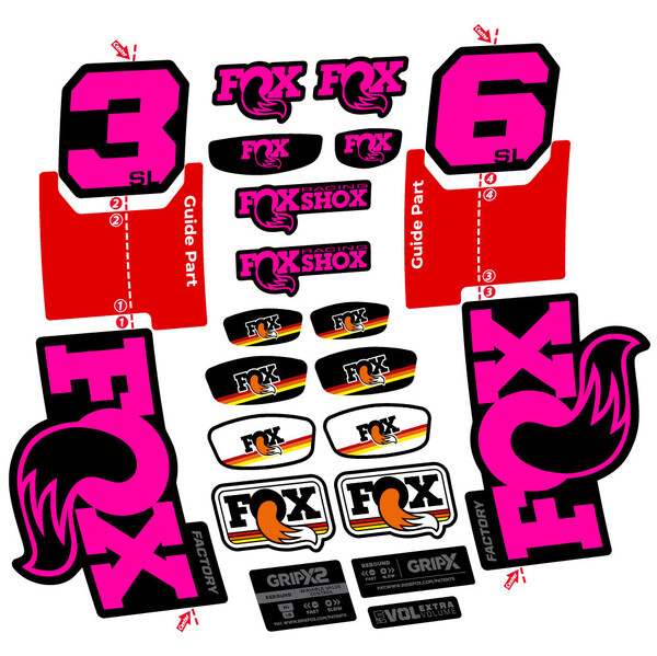 FOX 36 SL Factory Pegatinas en vinilo adhesivo Horquilla