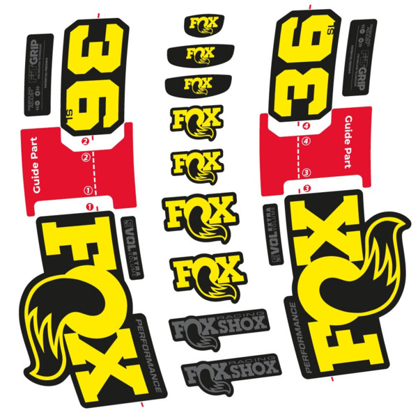 FOX 36 SL Performance Pegatinas en vinilo adhesivo Horquilla (3)