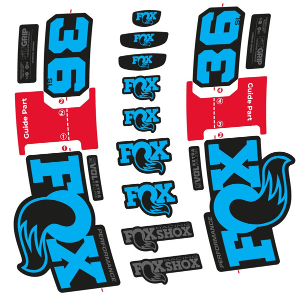 FOX 36 SL Performance Pegatinas en vinilo adhesivo Horquilla (4)