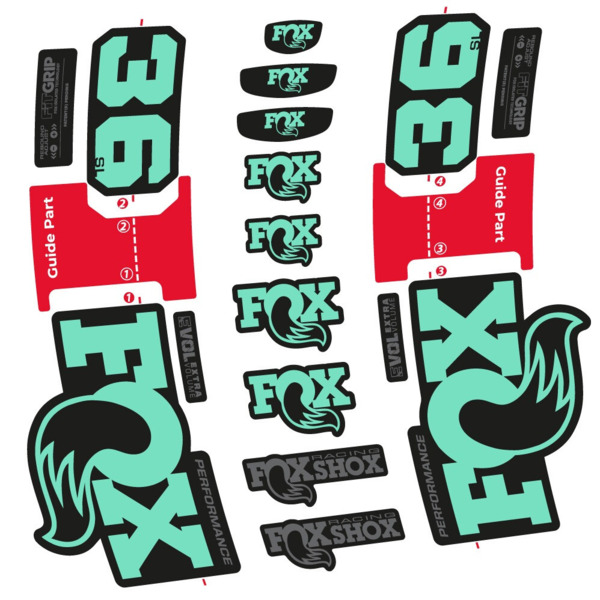 FOX 36 SL Performance Pegatinas en vinilo adhesivo Horquilla (9)