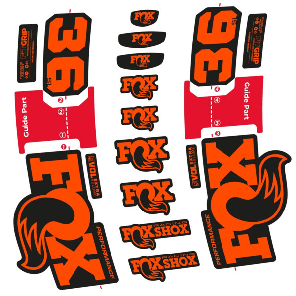 FOX 36 SL Performance Pegatinas en vinilo adhesivo Horquilla (10)