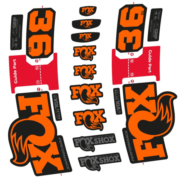 FOX 36 SL Performance Pegatinas en vinilo adhesivo Horquilla (11)