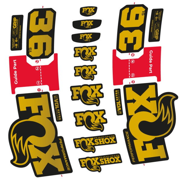 FOX 36 SL Performance Pegatinas en vinilo adhesivo Horquilla (13)
