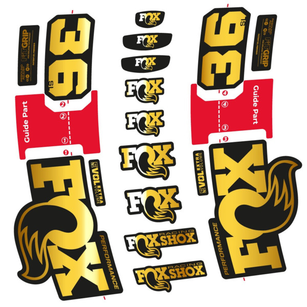 FOX 36 SL Performance Pegatinas en vinilo adhesivo Horquilla (14)