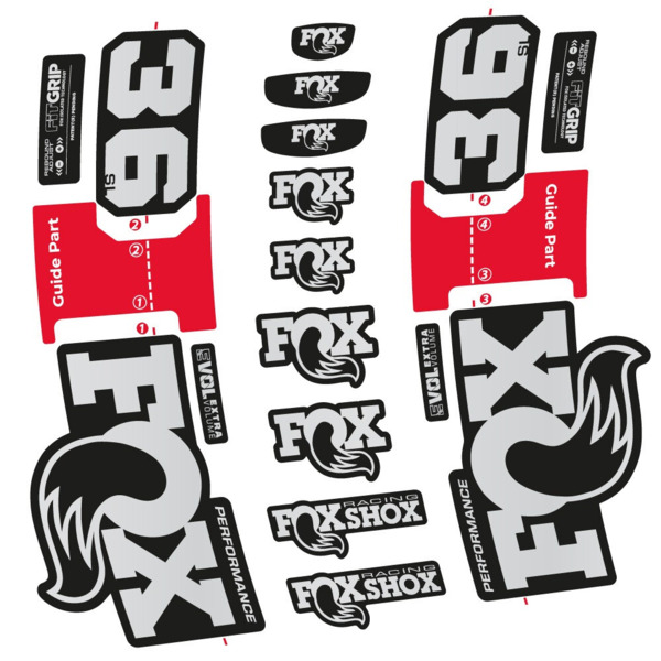FOX 36 SL Performance Pegatinas en vinilo adhesivo Horquilla (15)