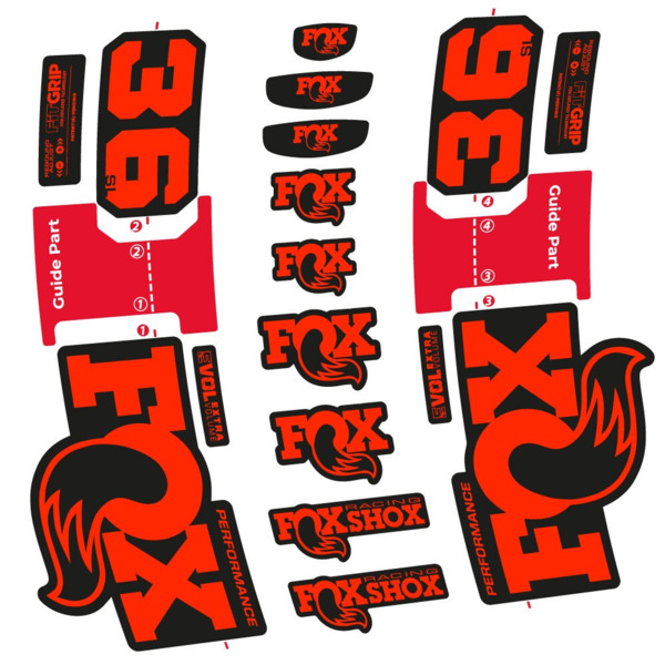 FOX 36 SL Performance Pegatinas en vinilo adhesivo Horquilla (18)