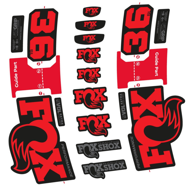FOX 36 SL Performance Pegatinas en vinilo adhesivo Horquilla (19)