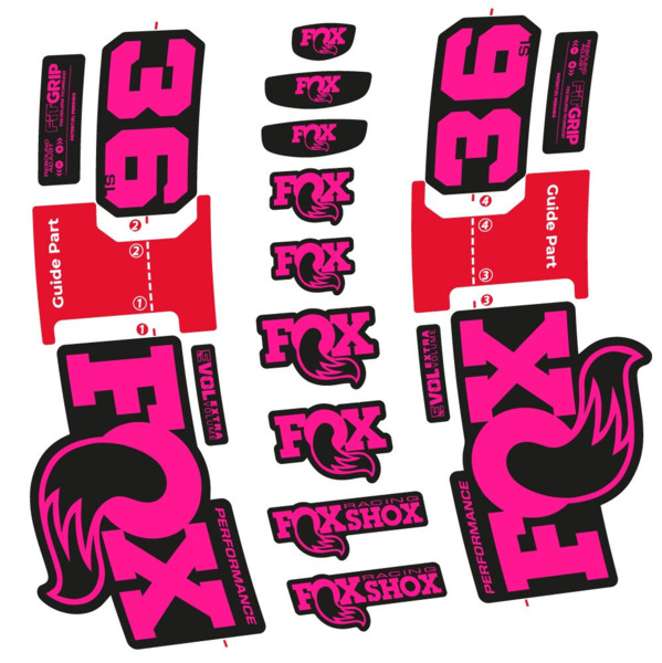 FOX 36 SL Performance Pegatinas en vinilo adhesivo Horquilla (20)