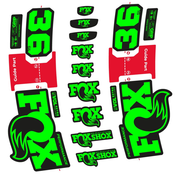 FOX 36 SL Performance Pegatinas en vinilo adhesivo Horquilla (23)