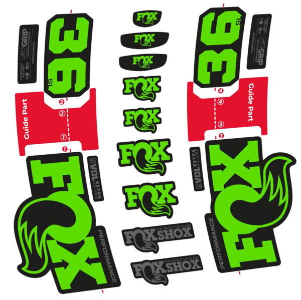 FOX 36 SL Performance Pegatinas en vinilo adhesivo Horquilla (24)