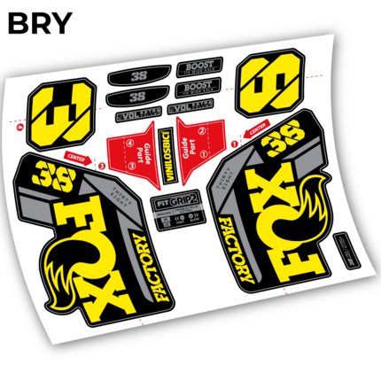 ▷▷🥇Pegatinas en vinilo para horquilla Fox 38 🥇 ✅