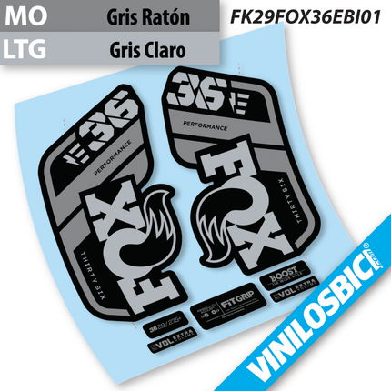 ▷Pegatinas horquilla Fox 36 E-Bike Performance 2021