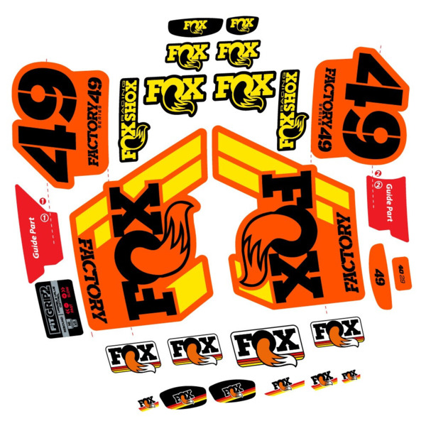 Fox 49 Factory 2019 Pegatinas en vinilo adhesivo Horquilla (1)