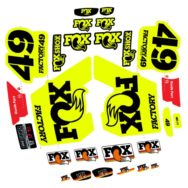 Fox 49 Factory 2019 Pegatinas en vinilo adhesivo Horquilla (2)