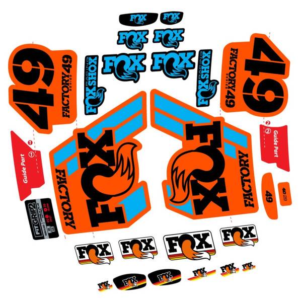 Fox 49 Factory 2019 Pegatinas en vinilo adhesivo Horquilla (4)