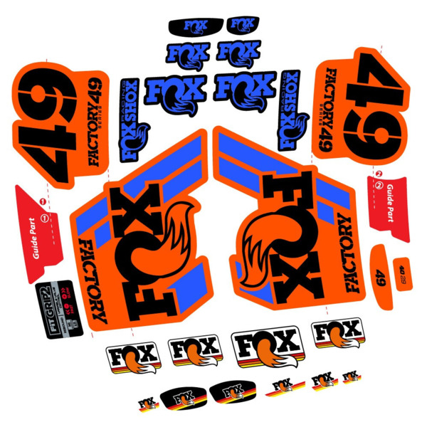 Fox 49 Factory 2019 Pegatinas en vinilo adhesivo Horquilla (5)