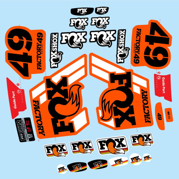 Fox 49 Factory 2019 Pegatinas en vinilo adhesivo Horquilla (6)