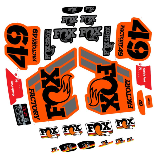 Fox 49 Factory 2019 Pegatinas en vinilo adhesivo Horquilla (7)